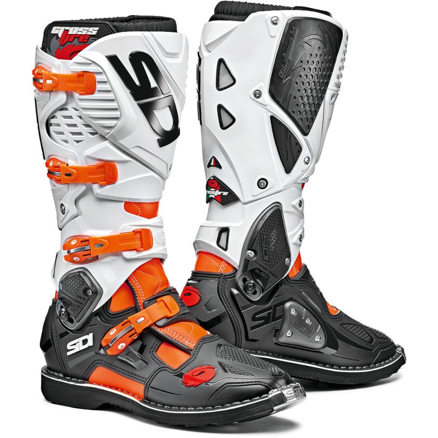 Botas Sidi CrossFire 3 - Preto/Laranja/Branco