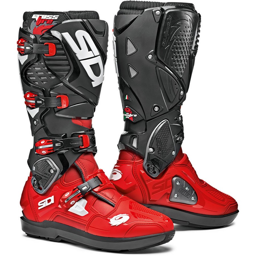 Botas Sidi CrossFire 3 SRS - Vermelho/Preto