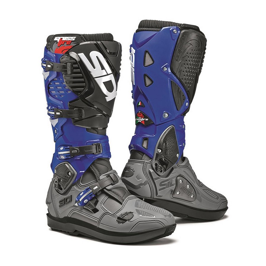 Botas Sidi CrossFire 3 SRS - Cinza/Azul/Preto