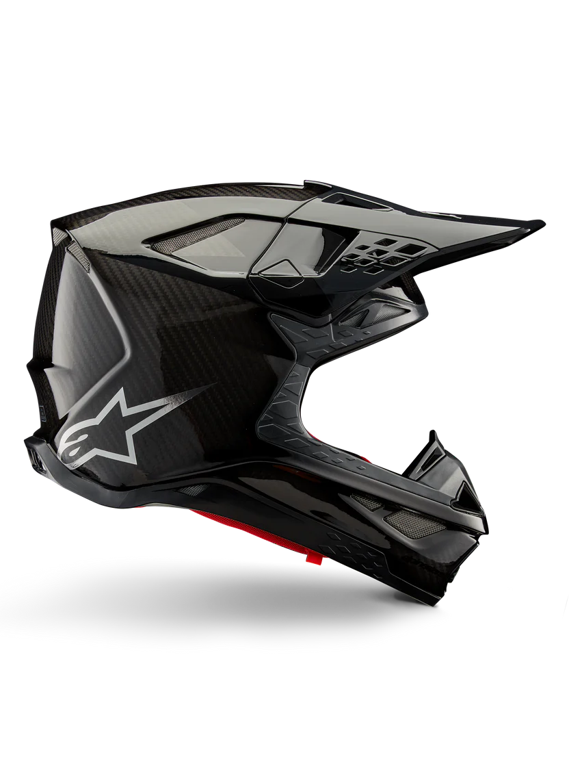 Capacete Alpinestars S-M10 Fame - Preto Carbono Mate e Gloss